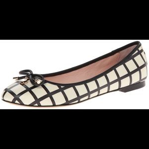 Kate Spade Willa Grid Print Flats Size 8.5